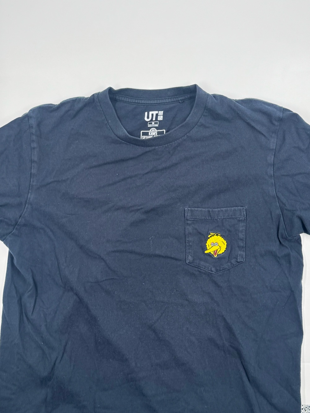 KAWS Navy Blue Graphic Neck Tee